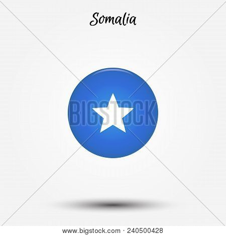 Flag Of Somalia Icon. Vector Illustration. World Flag