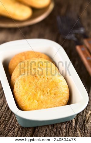 Chilean Sopaipilla Nortena (made With Pumpkin In The Dough) Deep-fried Pastry, A Popular Snack In Au