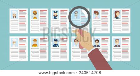 Looking At Resume And Picking The Best Candidate.