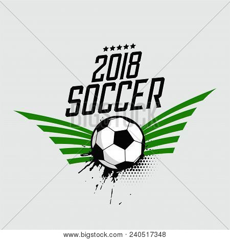 2018 Soccer Foorball Sports Game Background Vector Design