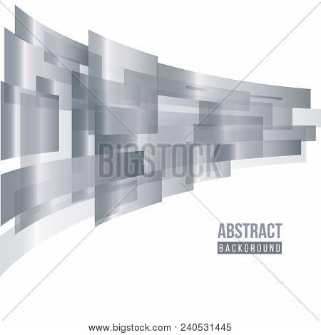 Silver Gradient Abstract Background For Business Artwork