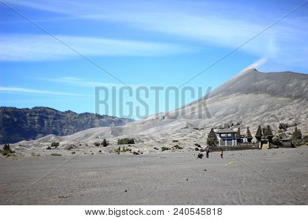 Beautiful View At Bromo Mountain East Java Indonesia