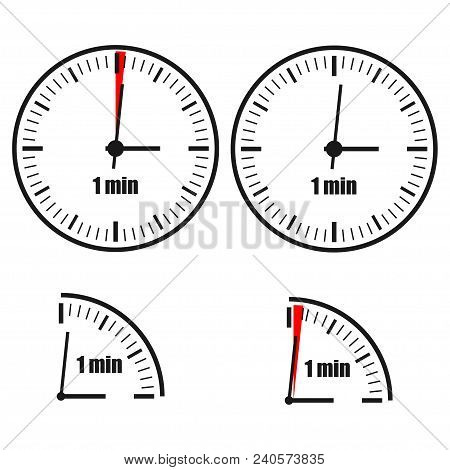 one minute clock on vector photo free trial bigstock 1 minute clock