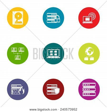 Fix Soft Icons Set. Flat Set Of 9 Fix Soft Vector Icons For Web Isolated On White Background
