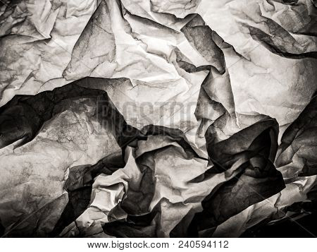 Pattern Of Crumper Paper Black And White