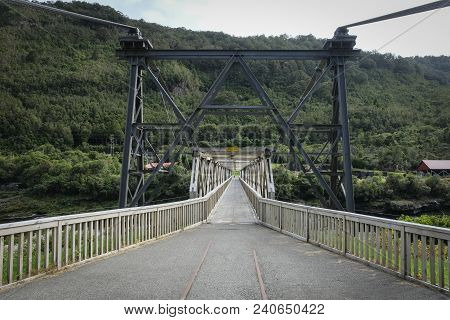A Historic Bridge At The Brunner Heritage Area, Near Greymouth, New Zealand