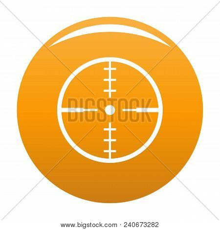 Thing Radar Icon. Simple Illustration Of Thing Radar Vector Icon For Any Design Orange