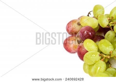 Photo Of Rippen Grape On White Background