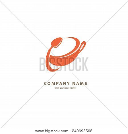 Illustration Design Of Silhouette Brown Logotype Coffee. Vector Icon Cup With Drink.