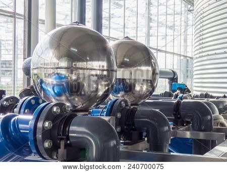Industrial Pipes And Engine