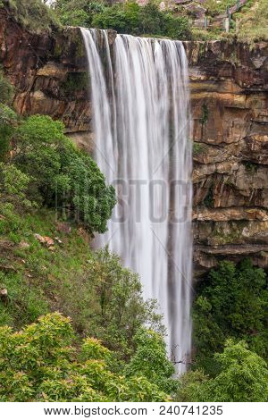Seven Sisters waterfalls near the town of Cherrapunjee in Meghalaya, North-East India.
