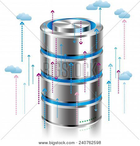 Cloud Computing Concept, Network Hard Disk Server.