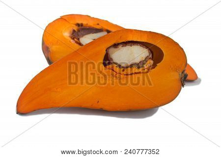 Canistel, Or Egg Fruit Is The Common Name Of This Fruit Isolate On White