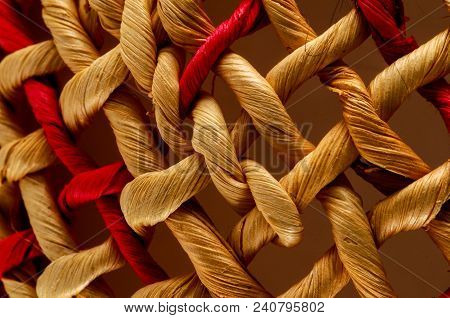 Photo Of Brown Textured Braided Vimini Wood Background