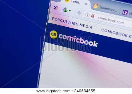 Ryazan, Russia - May 13, 2018: Comicbook Website On The Display Of Pc, Url - Comicbook.com