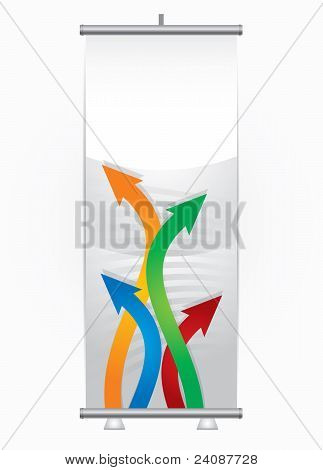 Rolup sjabloon ontwerp