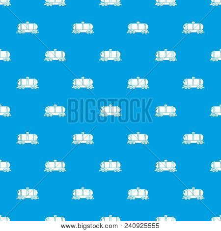 Tank Car Pattern Vector Seamless Blue Repeat For Any Use