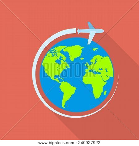 Global Airway Icon. Flat Illustration Of Global Airway Vector Icon For Web Design