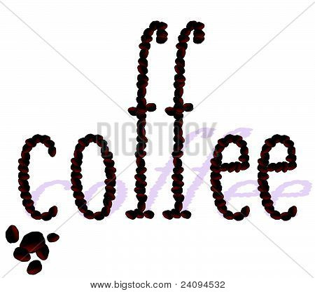 Caffè provengono da Bean illustrazione