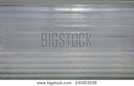 Wet Fluted Glass Texture With Calm Grey Colour