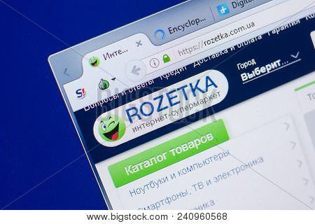 Ryazan, Russia - May 13, 2018: Rozetka Website On The Display Of Pc, Url - Rozetka.com.ua