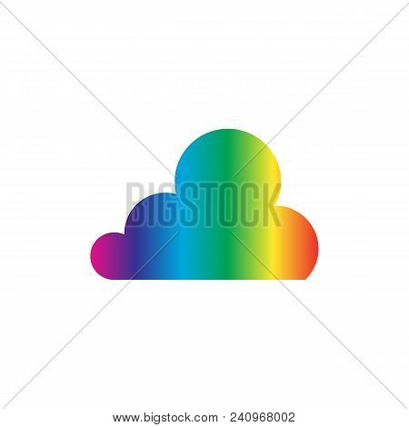 Cloud Rainbow Color. Instagram Cloud. Cloud Sign. Cloud Tag. Cloud Button. Cloud Weather. Cloud Web.