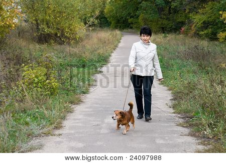 Vrouw met hond