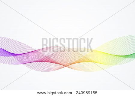 Abstract Wave Background. Geometric Template For Your Design Brochure, Flyer, Report, Website, Banne