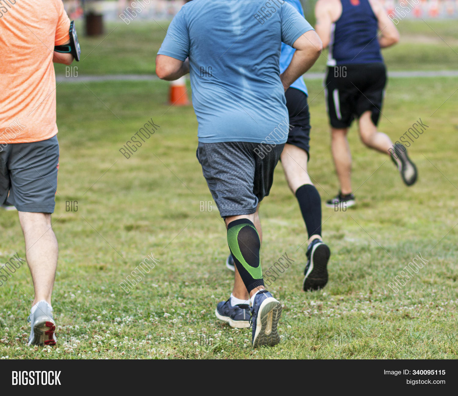 Rear View Runner Black Image & Photo (Free Trial) | Bigstock
