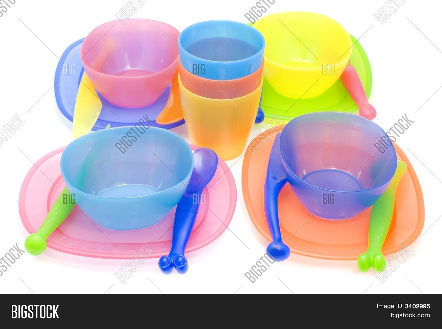 Color Set Plastic Ware Image & Photo (Free Trial) Bigstock