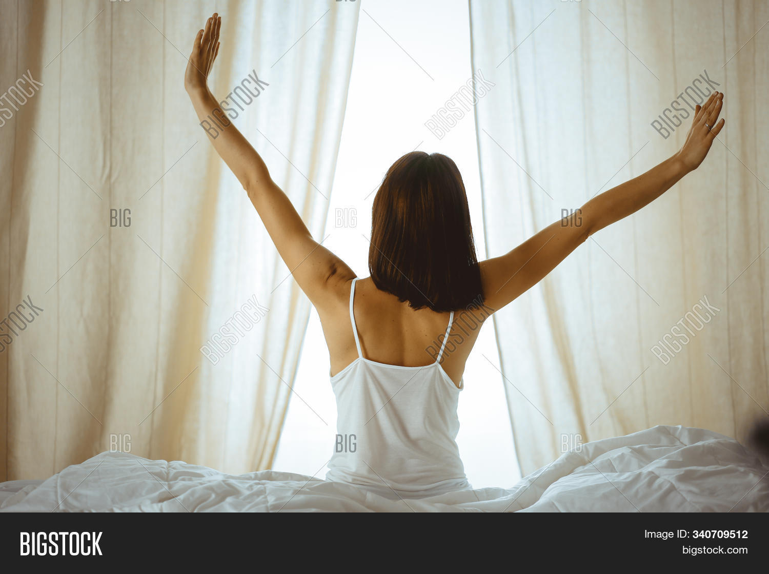 Woman Stretching Hands Image & Photo (Free Trial) Bigstock