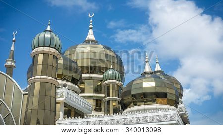 Crystal Mosque Or Masjid Kristal In Kuala Terengganu, Terengganu, Malaysia. A Grand Structure Made O