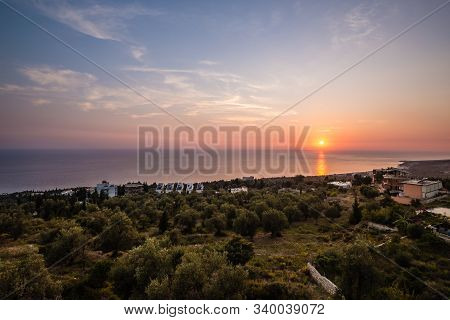 Sunset Above Dhermi Beach -  Dhermi, Himar