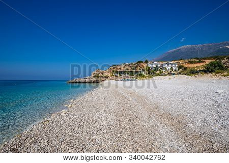 Empty Dhermi Beach - Dhermi, Himare, Albania