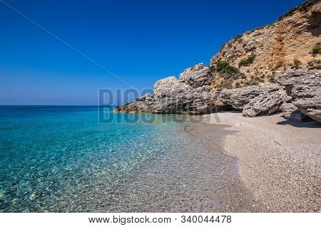 Empty Dhermi Beach - Dhermi, Himare, Albania