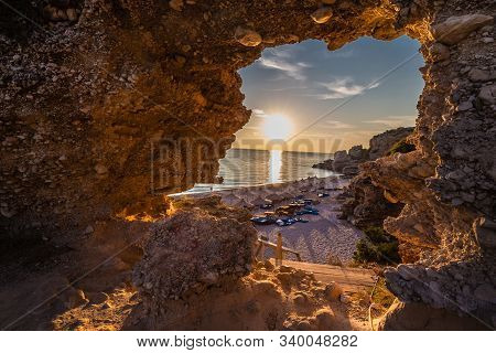 Sunset Above Dhermi Beach -  Dhermi, Himare, Vlore, Albania