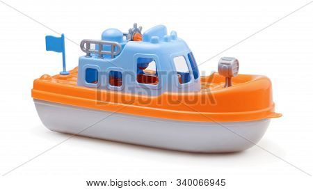Big Ship Toy Isolated On White Background