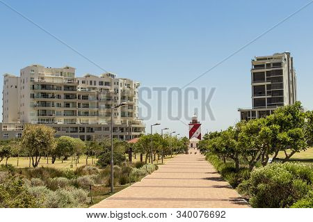 Mouille Point At Green Point Park In Cape Town, South Africa.