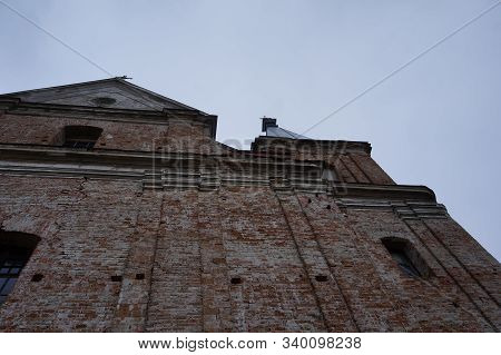 An Old Church Portal Decoration In Florence Italy