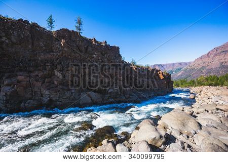 Vekhikai River On The Putorana Plateau, Taimyr. Russia, Siberia