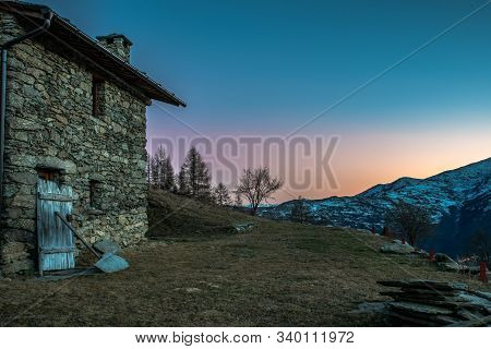 Il Monviso, A Mountain In The Cottian Alps That Has Become A Unesco Heritage Site