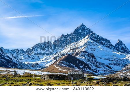 Il Monviso, A Mountain In The Cottian Alps That Has Become A Unesco Heritage Site