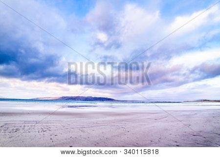 Narin Strand Is A Beautiful Large Blue Flag Beach In Portnoo, County Donegal In Ireland