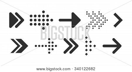 Set Arrow Icons For Business, Banking, Contact, Social Media, Technology, Logistic, Education, Sport