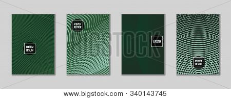 Angular Geometric Design Title Page Pattern. Cool Mosaic Journal Header Page Set. First Page Minimal