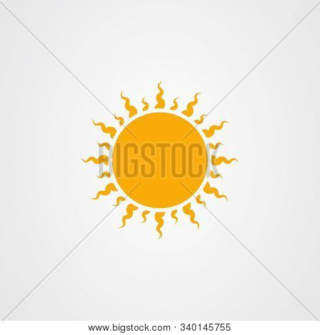 Sun Icon. Modern Weather Icon. Simple Flat Vector Illustration