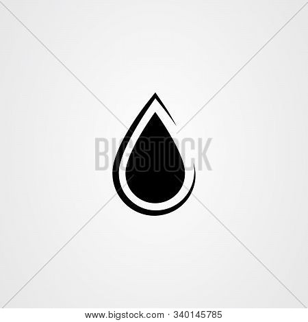 Drop Water Icon. Simple Flat Vector Illustration