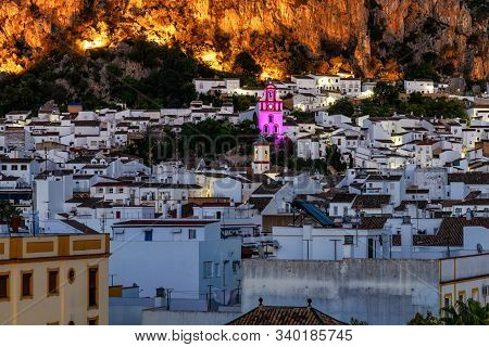 Ermita De San Antonio In Ubrique, Cadiz, Andalusia, Spain At Night