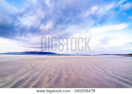 Narin Strand Is A Beautiful Large Blue Flag Beach In Portnoo, County Donegal In Ireland