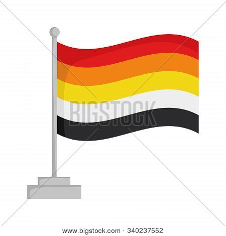 Lithsexual Pride Flag Isolated On White Background Vector Illustration